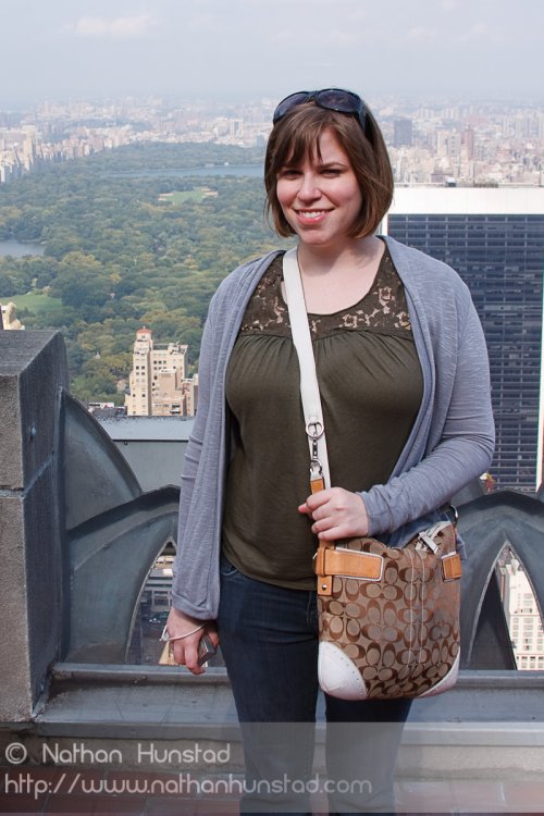 Julia Miller at the Rockefeller Center